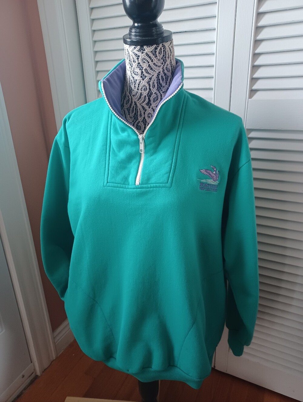 Vintage Northern Reflections Quarter Zip Sweater Classic Loon Cottagecore